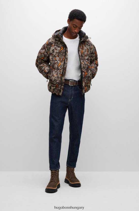 Hugo Boss hugo barna megfordítható öv logótartóval 80P65916 barna