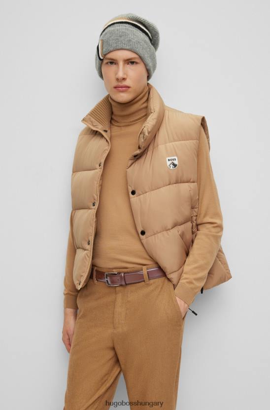 Hugo Boss hugo barna olasz gyártmányú polírozott bőr öv varrással 80P65297 barna