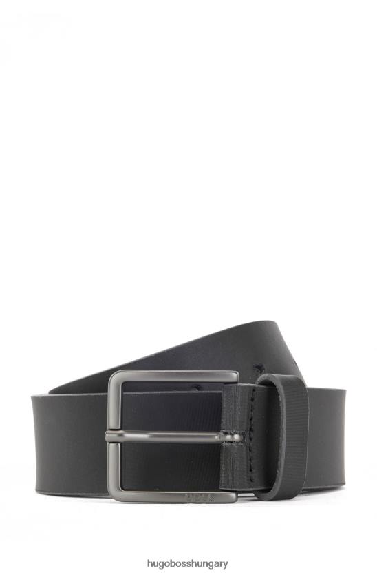 Hugo Boss hugo fekete olasz-bőr öv színes szélekkel 80P65548 fekete