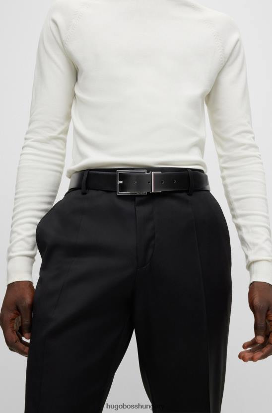 Hugo Boss hugo megfordítható öv fekete olasz bőrből 80P65873 fekete