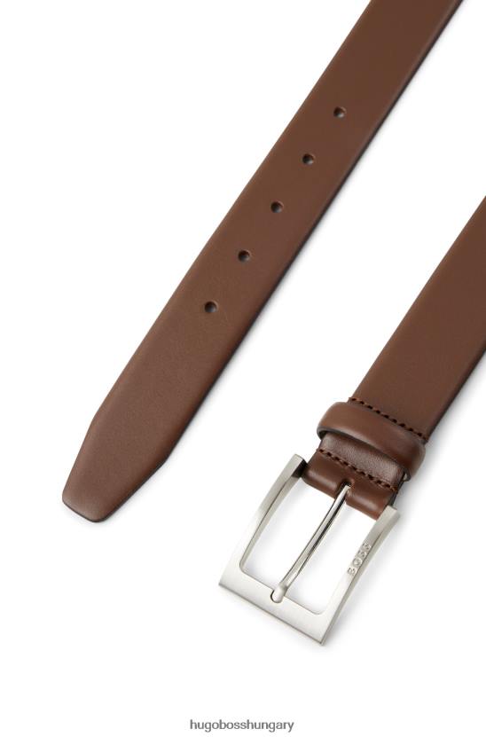 Hugo Boss nappa bőr öv tűs csattal hugo brown 80P65195 barna