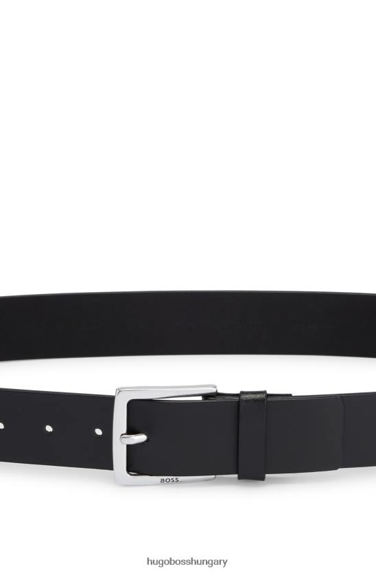 Hugo Boss olasz bőr öv antik hatású hardver hugo fekete 80P65120 fekete