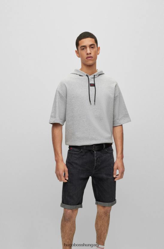 Hugo Boss olasz bőr öv emed logóval 80P65089 fekete