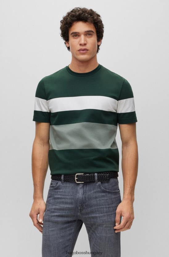 Hugo Boss szövött bőr öv logótartóval fekete hugo 80P65433 fekete