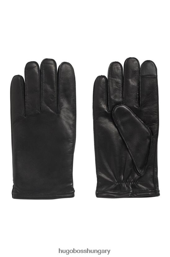 Hugo Boss kesztyű kranton 50457533 fekete 80P6568 fekete