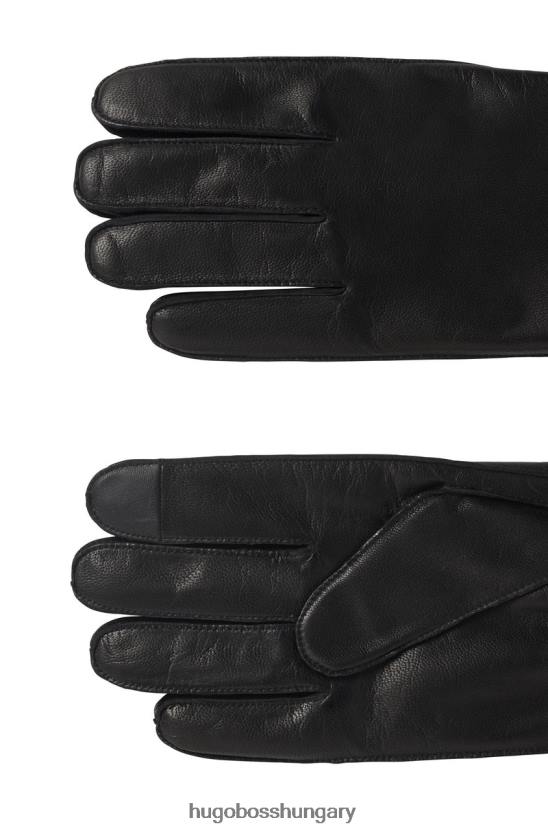 Hugo Boss kesztyű kranton 50457533 fekete 80P6568 fekete