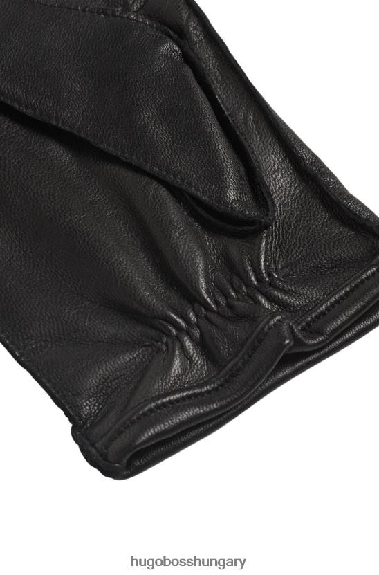 Hugo Boss kesztyű kranton 50457533 fekete 80P6568 fekete