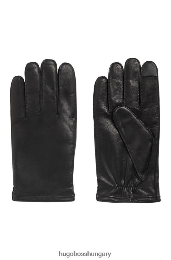 Hugo Boss kesztyű kranton 50457533 fekete 80P6568 fekete