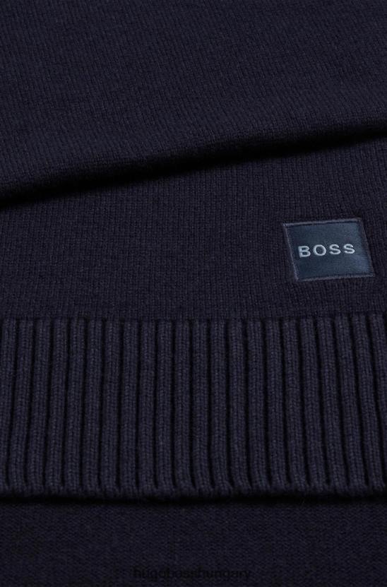 Hugo Boss sál akotaonos 50455944 szürke 80P6577 szürke/kék