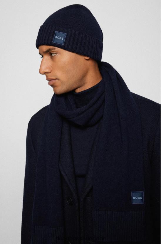 Hugo Boss sál akotaonos 50455944 szürke 80P6577 szürke/kék