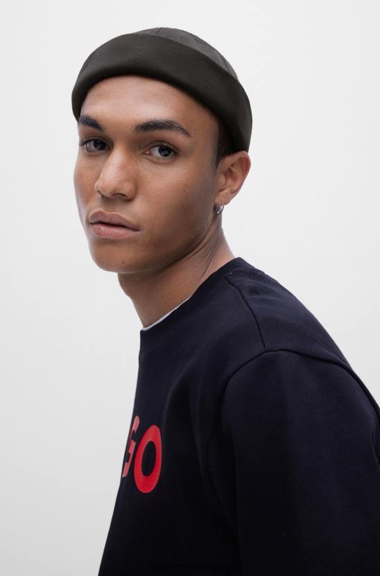 Hugo Boss Docker sapka francia frottír pamut hugo fekete színben 80P65183 fekete