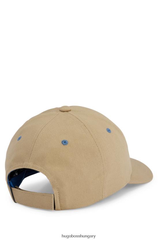 Hugo Boss bézs hugo pamut-twill sapka logóval 80P65127 bézs