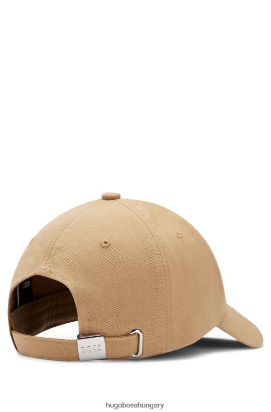 Hugo Boss bézs pamut-twill sapka márkás union jack hugo-val 80P65315 bézs