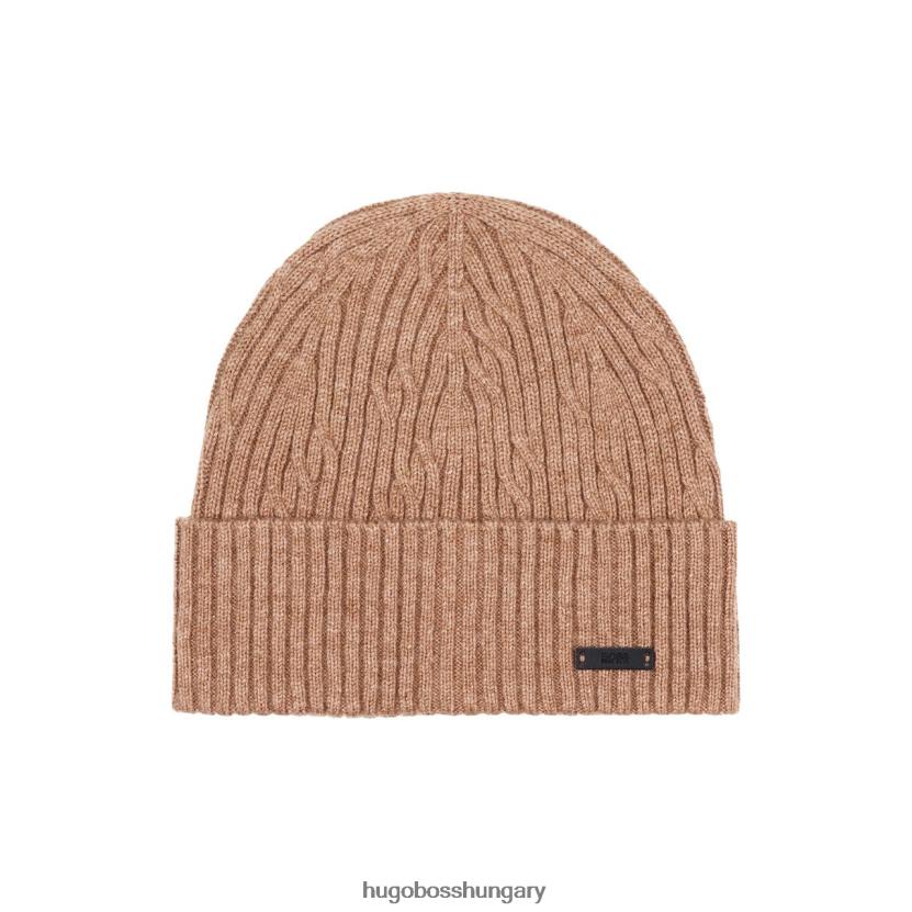 Hugo Boss beanie mercurino 50438790 teve 80P6613 teve/szürke
