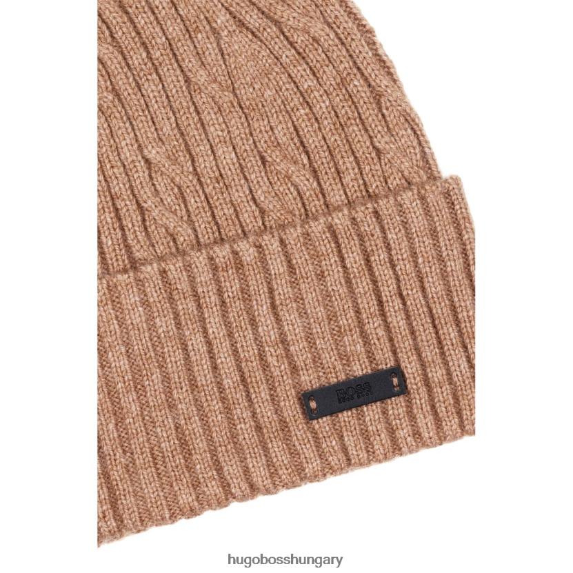 Hugo Boss beanie mercurino 50438790 teve 80P6613 teve/szürke