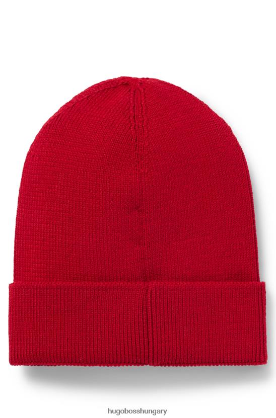 Hugo Boss bordás sapka szilikon logóval hugo red 80P65714 piros
