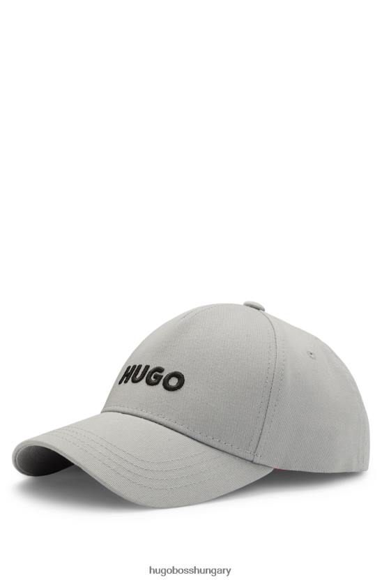 Hugo Boss ezüst hugo pamut-twill sapka, hímzett logóval 80P65565 ezüst