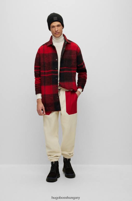 Hugo Boss fekete hugo bordás sapka szilikon logóval 80P65715 fekete