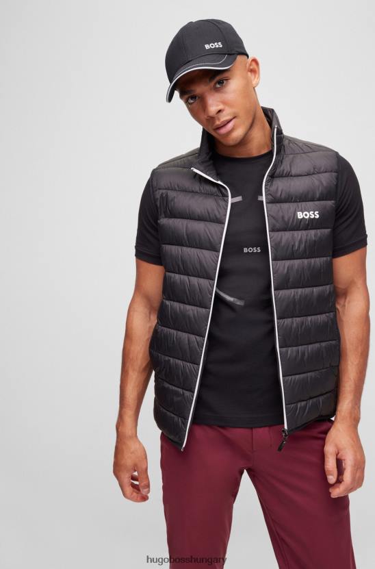 Hugo Boss fekete hugo pamut twill sapka kontrasztos logóval 80P65605 fekete