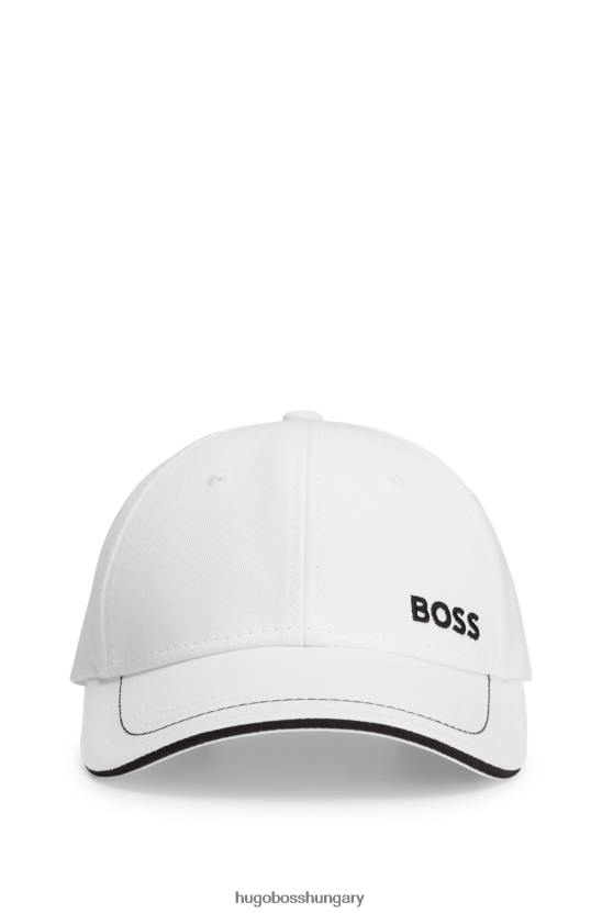 Hugo Boss hugo fehér pamut-twill sapka logóval 80P65909 fehér