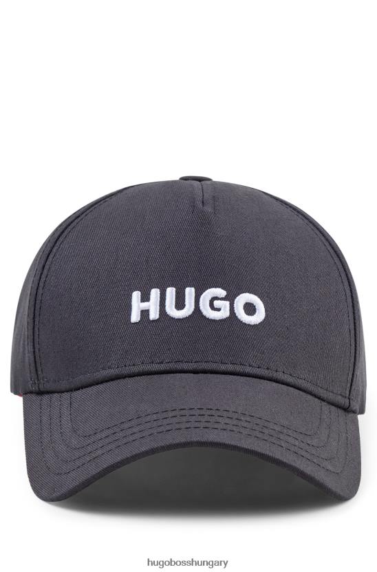 Hugo Boss hugo fekete pamut-twill sapka, hímzett logóval 80P65566 fekete