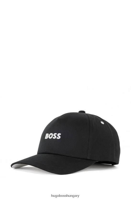 Hugo Boss hugo fekete pamut-twill sapka logóval 80P65122 fekete