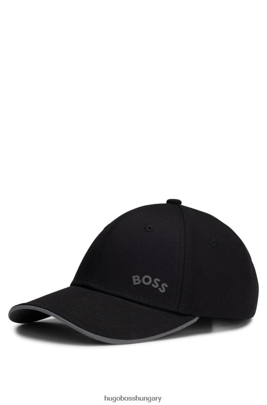 Hugo Boss hugo pamut-twill sapka ívelt logóval és állítható zárással fekete 80P65097 fekete