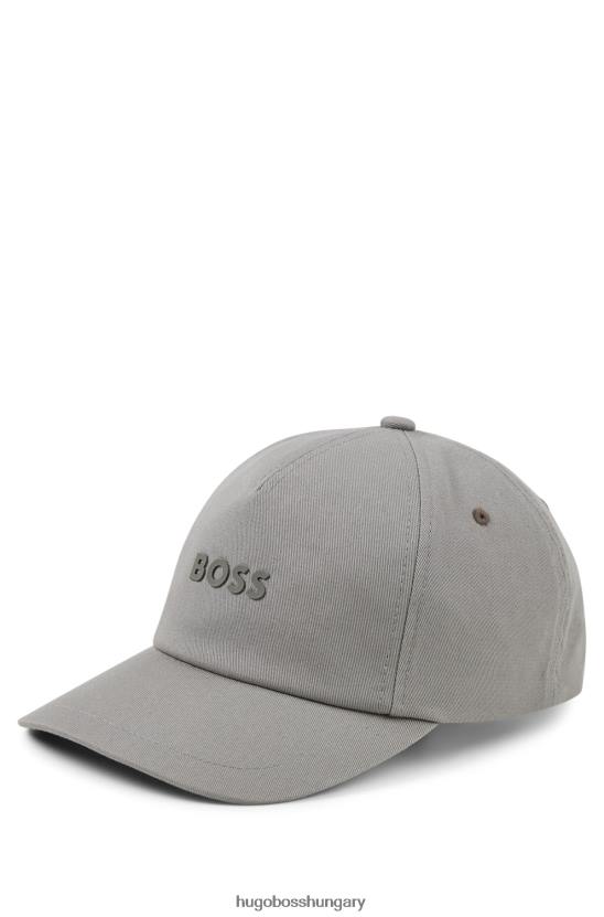 Hugo Boss hugo pamut-twill sapka világosszürke logóval 80P65129 világos szürke