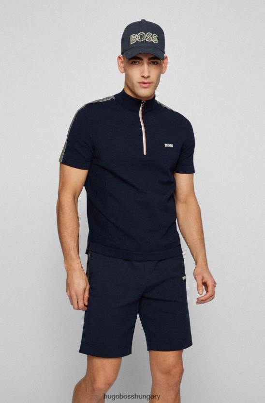 Hugo Boss hugo sötétkék pamut-twill sapka logóval 80P65072 sötétkék