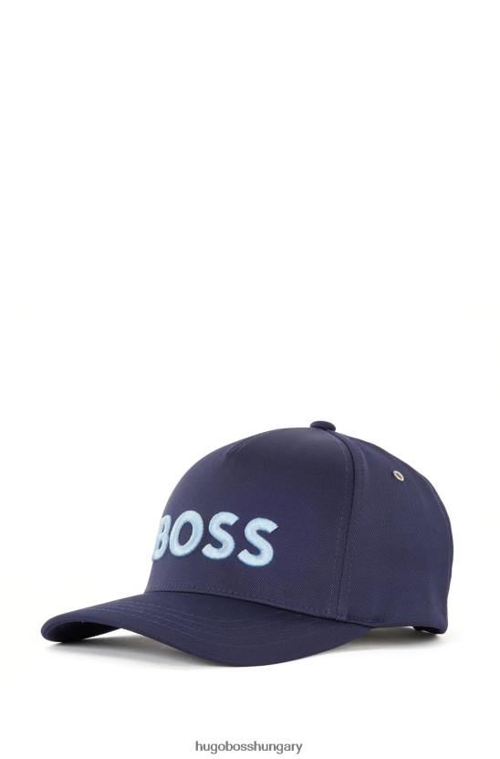 Hugo Boss hugo stretch-twill sapka sötétkék hímzett logóval 80P65445 sötétkék