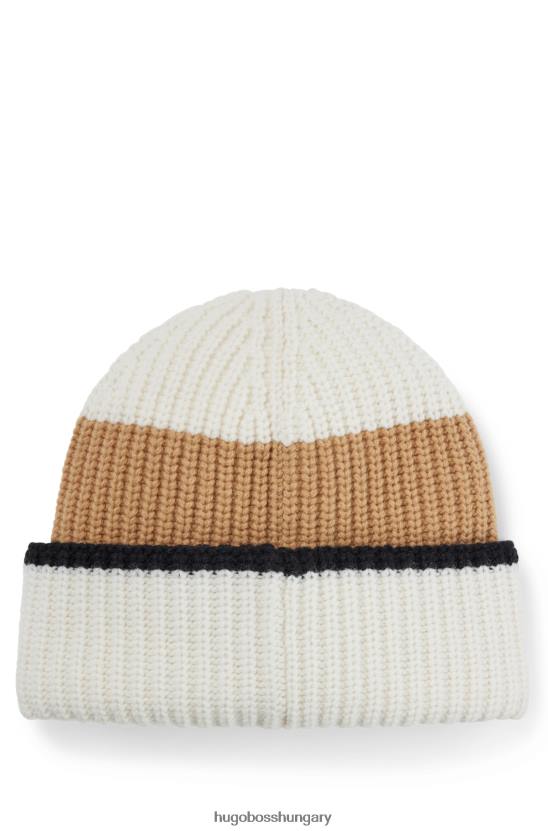 Hugo Boss mintás hugo gyapjúkeverék sapka monogram folttal 80P65057 mintás