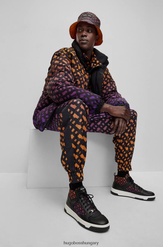 Hugo Boss x khaby megfordítható kalap monogramokkal 80P65595 világos narancssárga