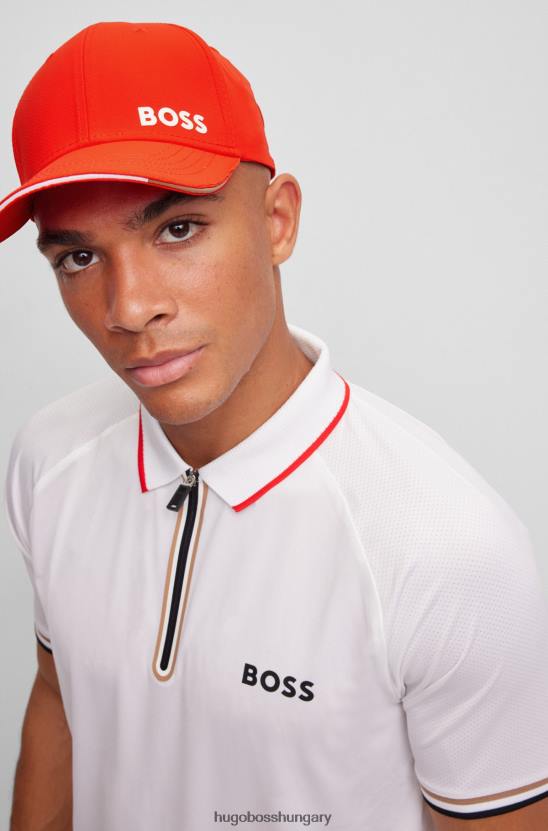 Hugo Boss x matteo berrettini performance-sztreccs sapka logóval 80P65667 piros