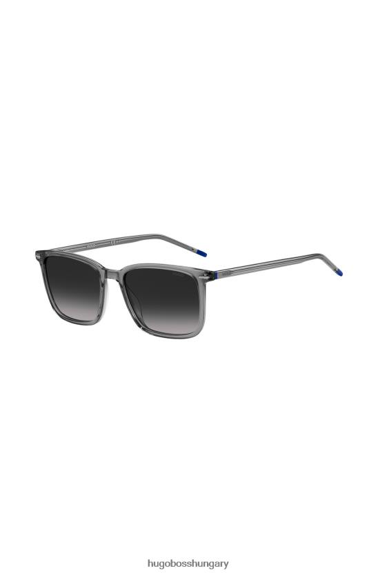 Hugo Boss hugo válogatott előre csomagolt szürke-acetát napszemüveg piros részletekkel 80P65464 válogatott előre csomagolt
