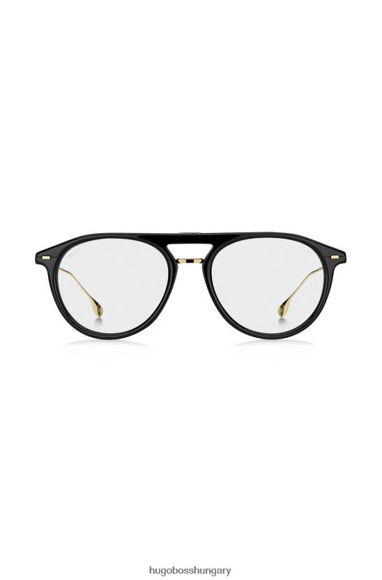 Hugo Boss kék fényt blokkoló optikai keretek fekete acetát válogatott előre csomagolt hugo színben 80P65793 válogatott előre csomagolt