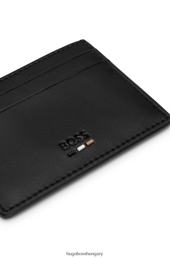 Hugo Boss hugo műbőr kártyatartó fekete aláírás csíkkal 80P65053 fekete