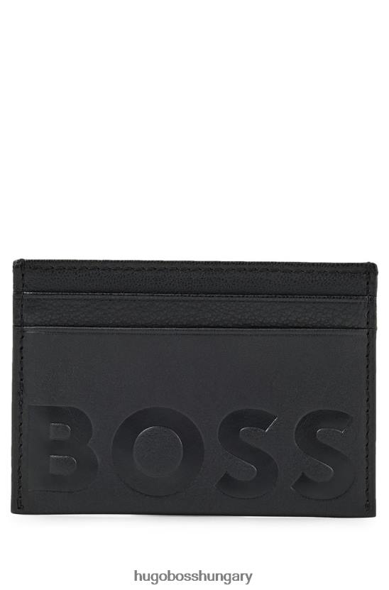 Hugo Boss kártyatartó nagy 50470809 fekete 80P6539 fekete