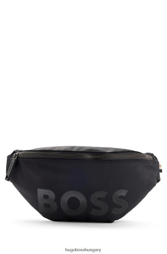 Hugo Boss hugo fekete újrahasznosított nylon övtáska tónusos logóval 80P65683 fekete