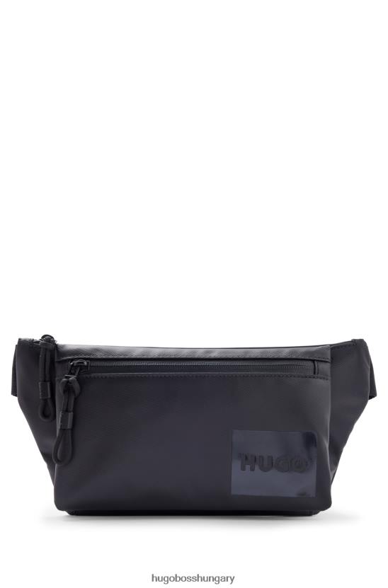 Hugo Boss hugo strukturált szövet övtáska tónusos logóval, fekete 80P65866 fekete