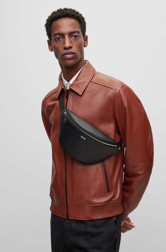 Hugo Boss hugo szerkezetű övtáska fekete logóval 80P65835 fekete