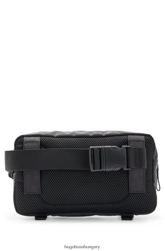 Hugo Boss hugo övtáska metál hatású logóval, fekete 80P65891 fekete