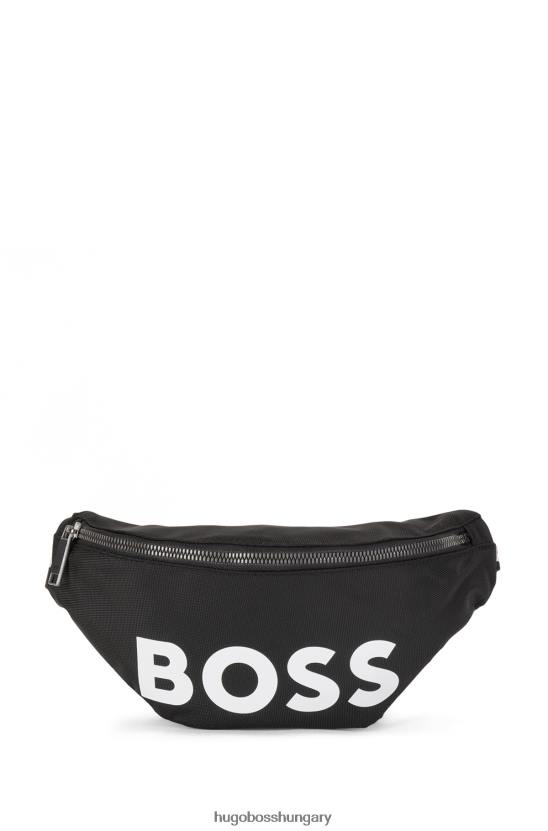 Hugo Boss újrahasznosított nylon övtáska tónusos logóval, fekete hugo 80P65685 fekete