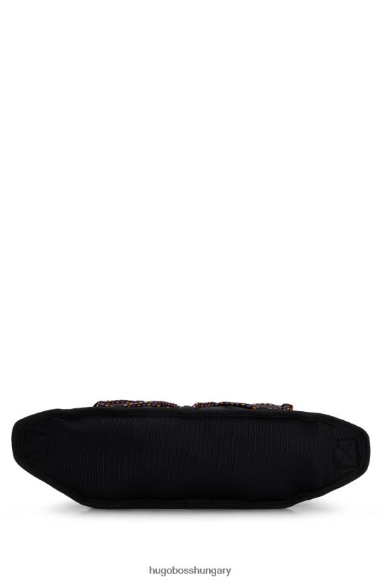 Hugo Boss x khaby újrahasznosított anyagú övtáska 80P65776 fekete