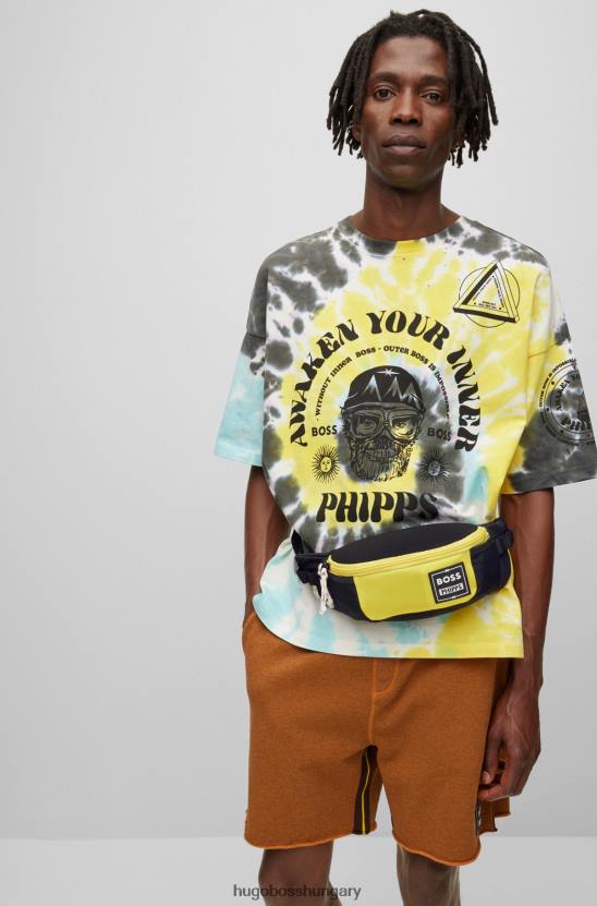 Hugo Boss x phipps újrahasznosított anyagú övtáska 80P65859 sárga