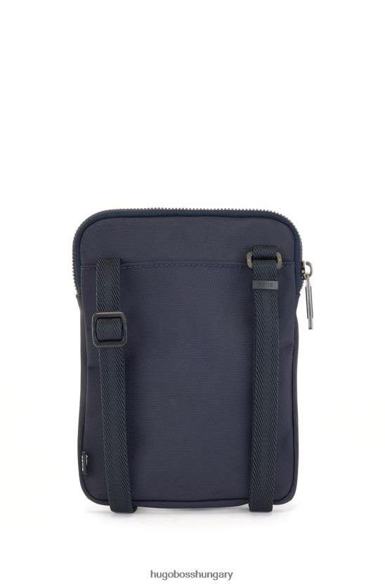 Hugo Boss újrahasznosított nylon nyaktasak réteges logóval, sötétkék hugo nyomattal 80P65299 sötétkék