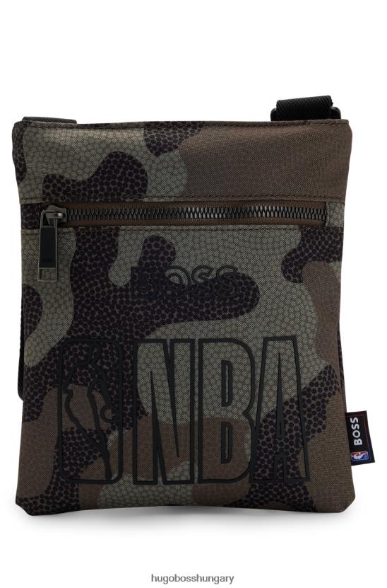 Hugo Boss & nba borítéktáska újrahasznosított anyagból 80P65376 mintás