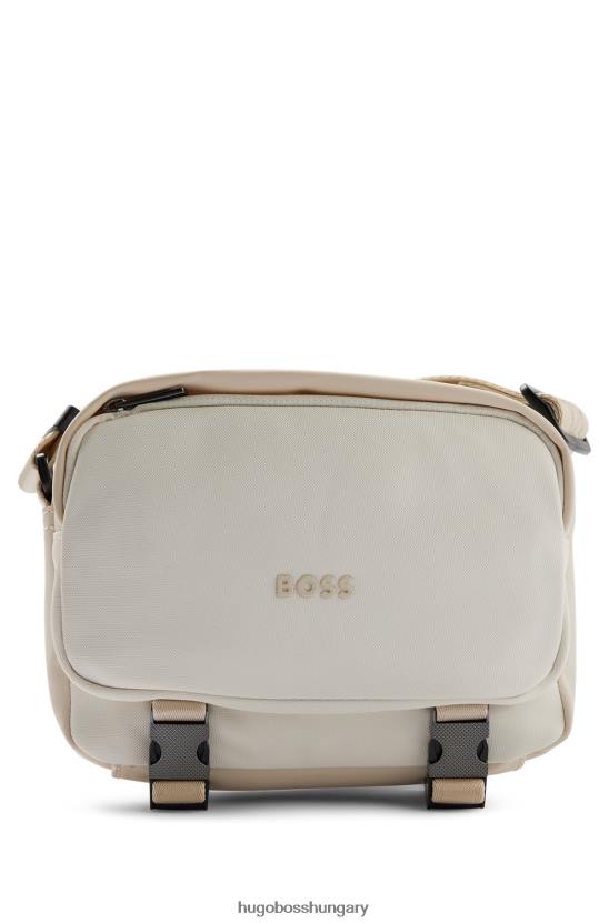 Hugo Boss újrahasznosított nylon futártáska tónusos logóval, fehér hugo 80P65799 fehér