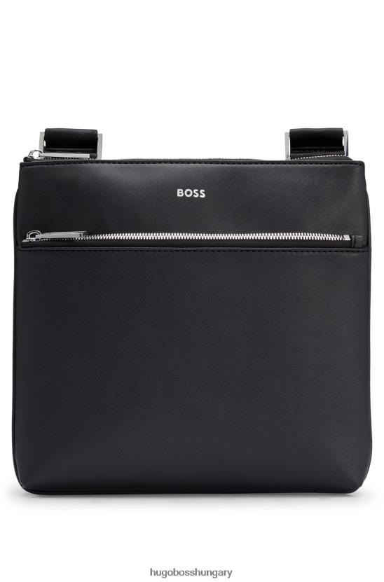 Hugo Boss strukturált borítéktáska hugo black logóval 80P65838 fekete