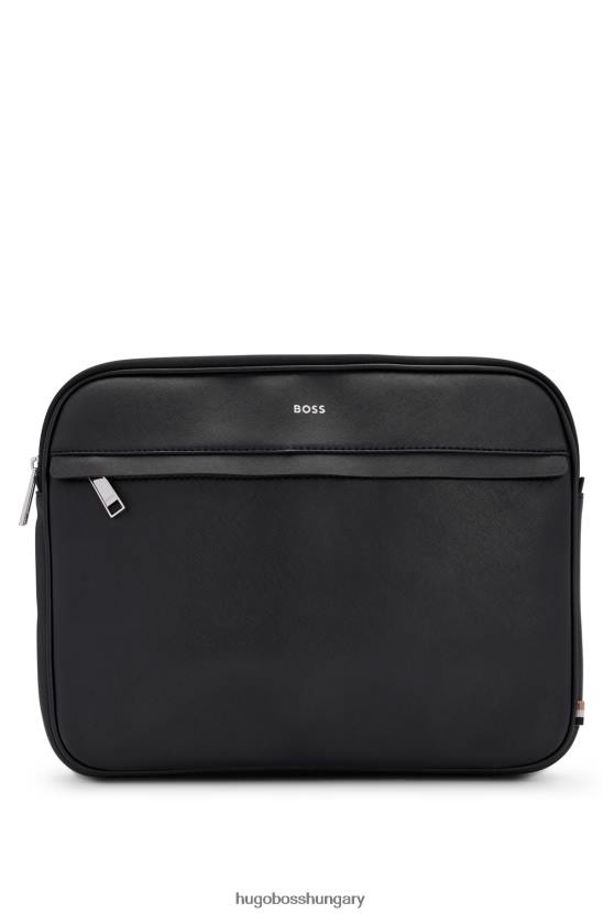 Hugo Boss strukturált portfóliótok hugo fekete logóval 80P65448 fekete