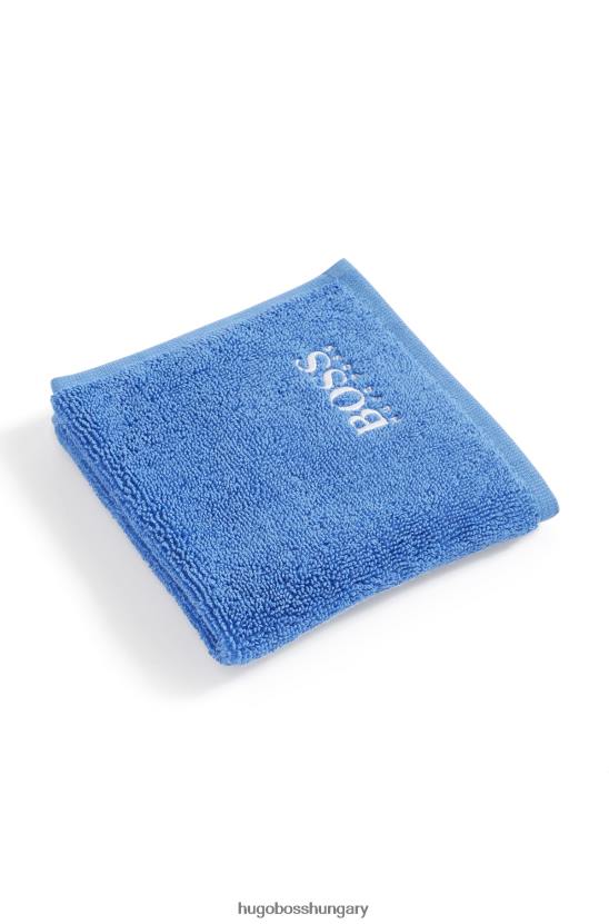 Hugo Boss egyiptomi-pamut arctörlő kontraszt logóval hugo blue 80P65558 kék